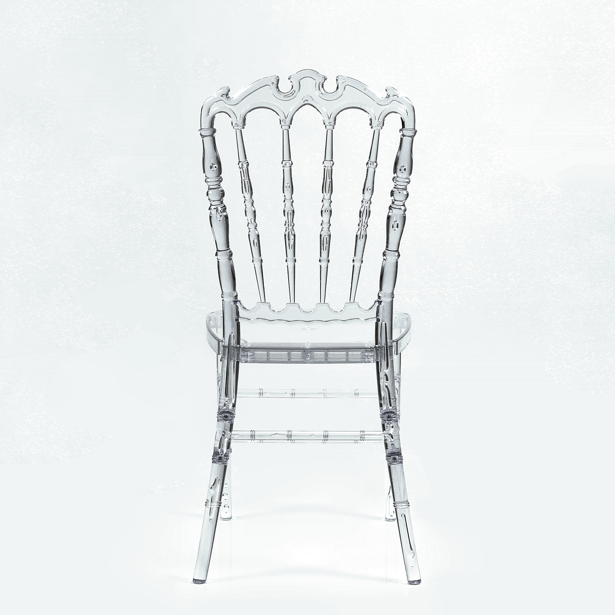 Стул для кухни прозрачный пластмассовый (арт 34021) - Фото 1