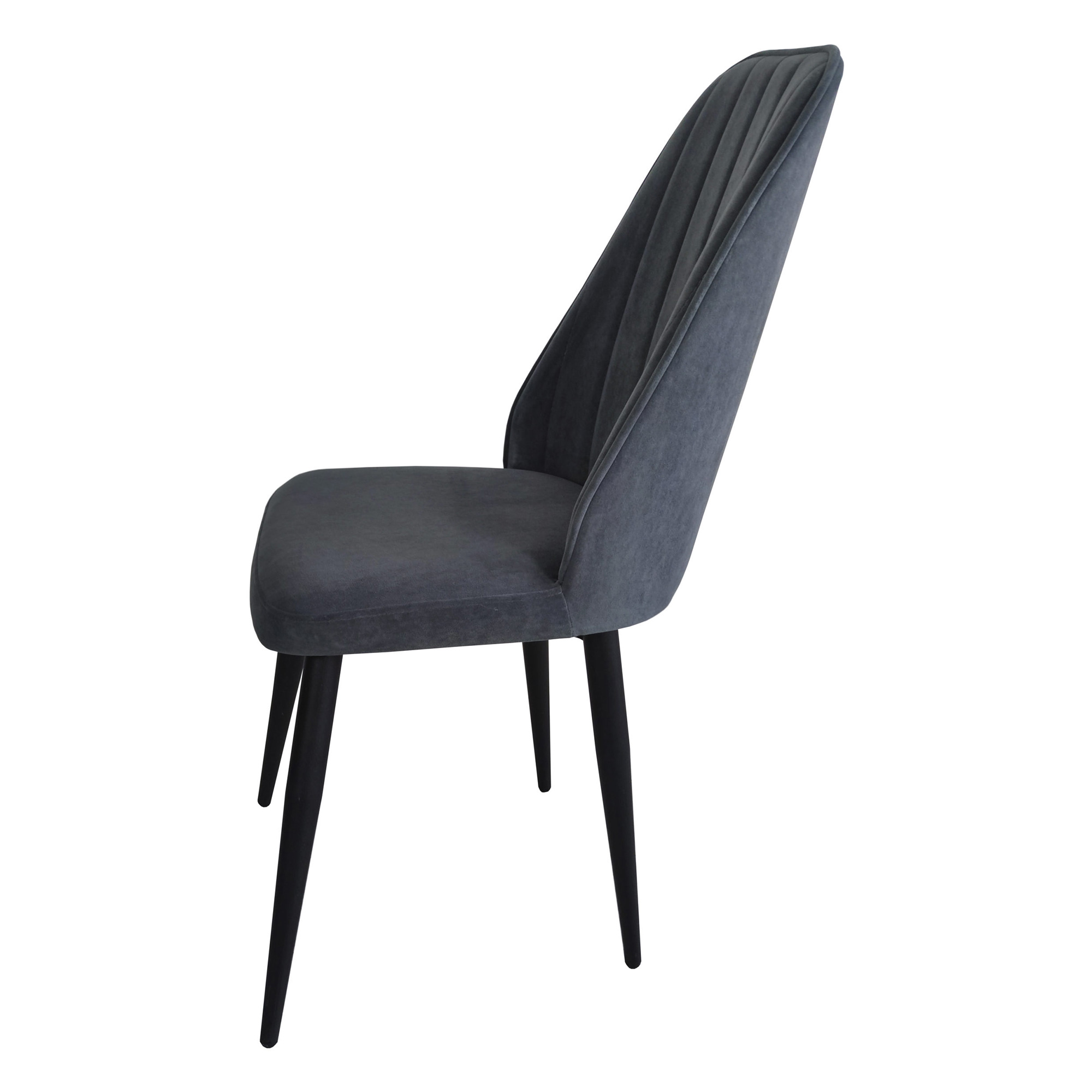 Стул на металлокаркасе с черными ножками бежевый (арт 14934) - Фото 1