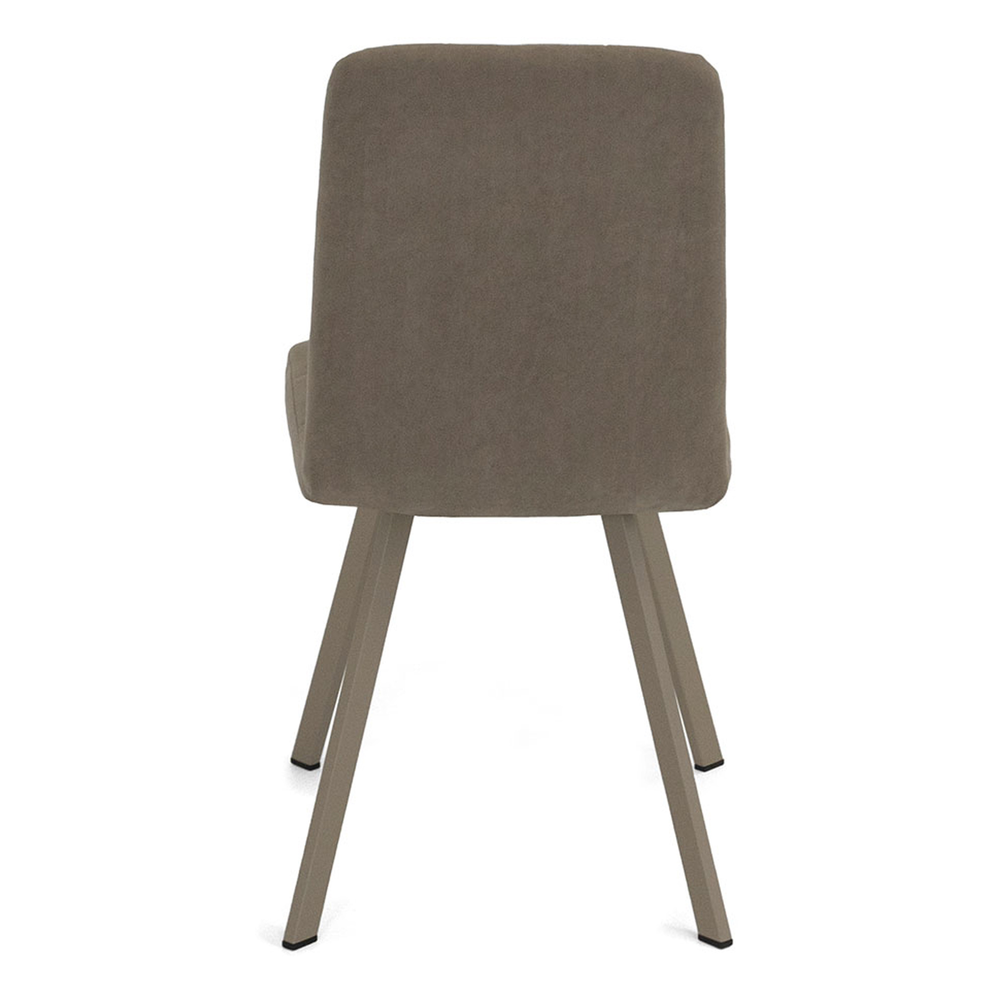 Стул на металлокаркасе кремовый из велюра (арт 18720) - Фото 1