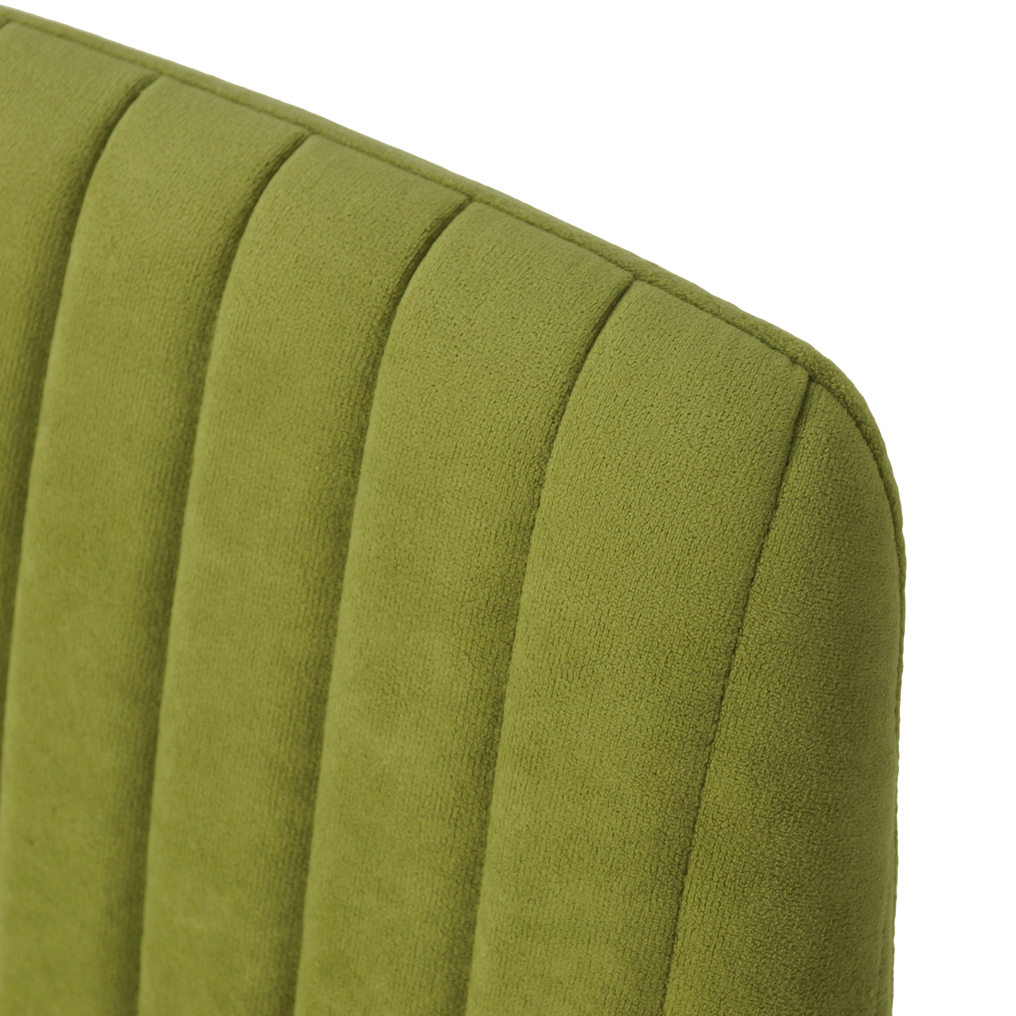 Стул для кухни мягкий зеленый из велюра (арт 22884) - Фото 1