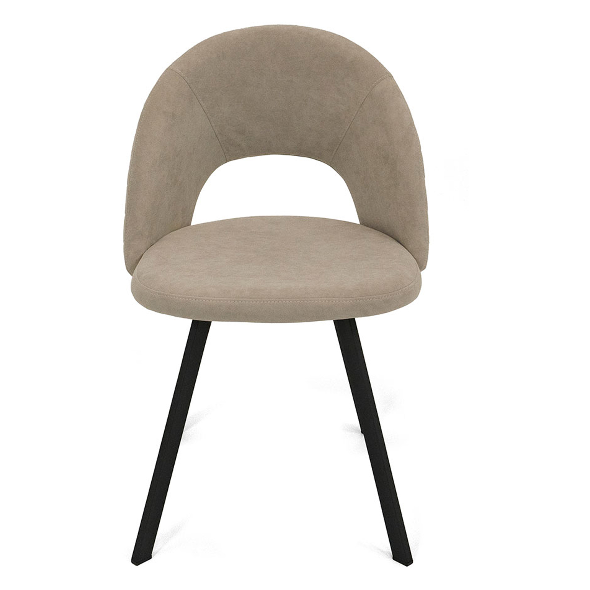 Стул на металлокаркасе слоновая кость в современном стиле (арт 21723) - Фото 1