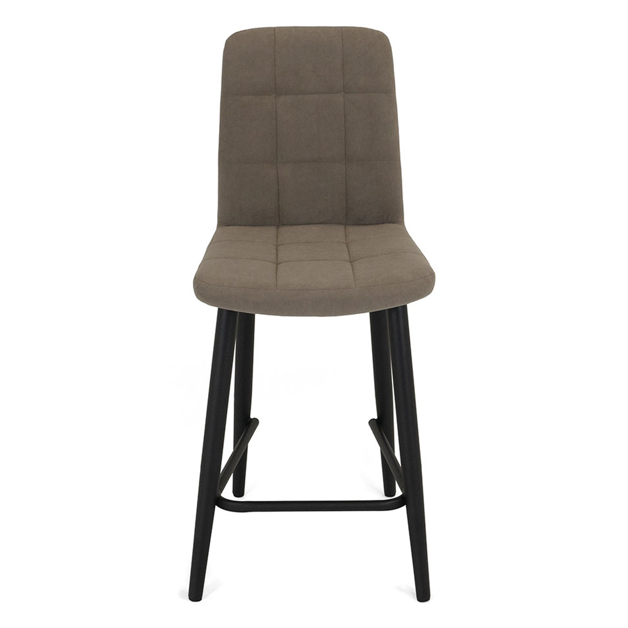 Стул полубарный мягкий из велюра (арт 18861) - Фото 1