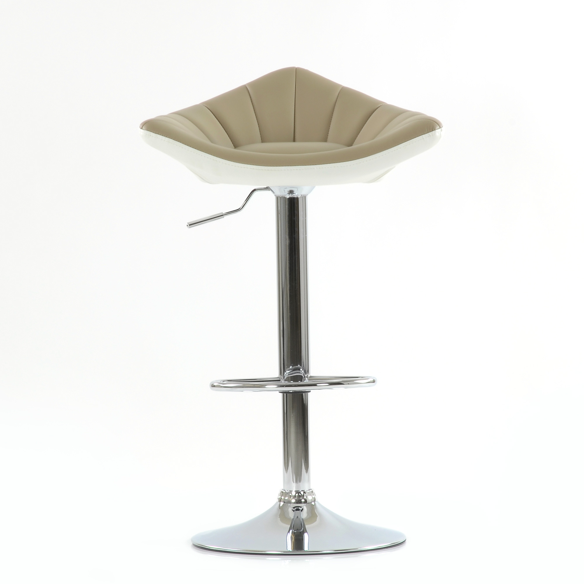 Барный стул дизайнерский с мягким сидением из экокожи крутящийся (арт 5623) - Фото 1