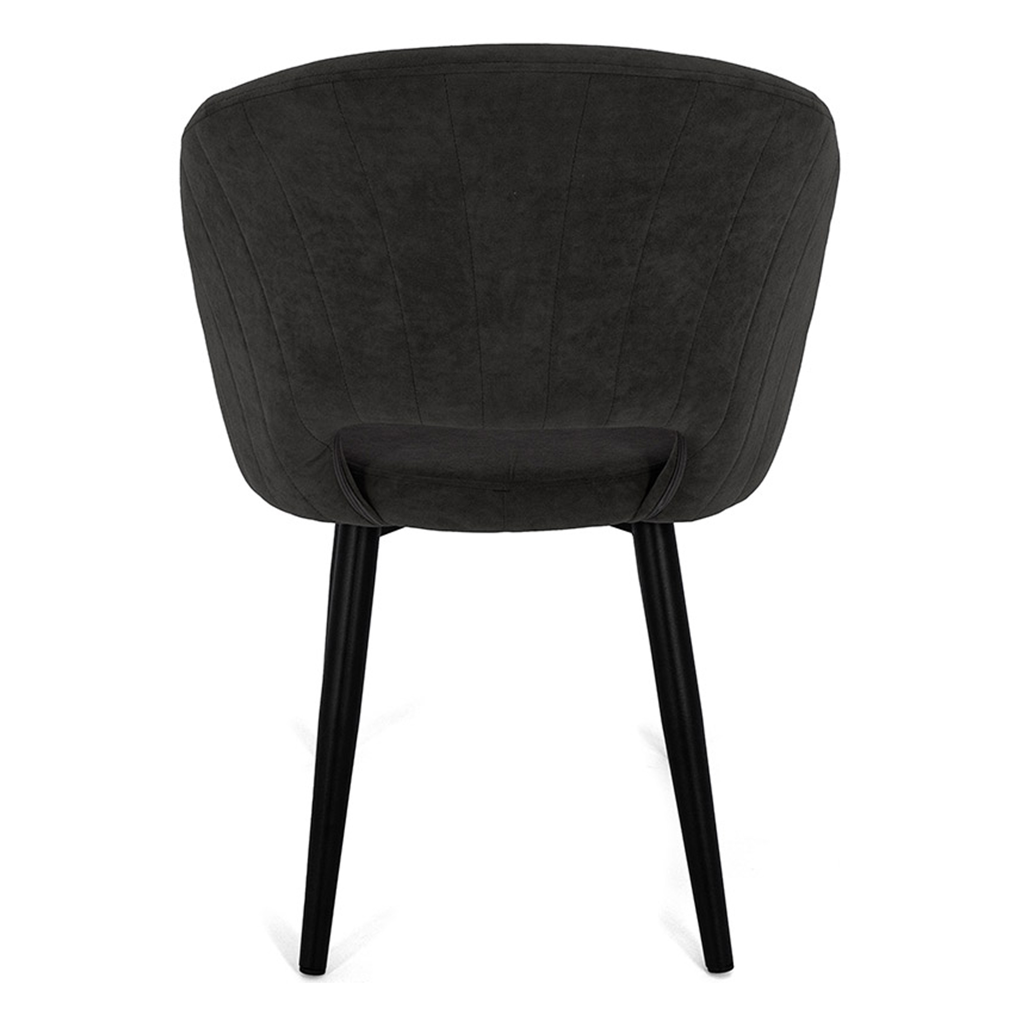 Стул на металлокаркасе мягкий коричневый с обивкой из велюра (арт 26906) - Фото 1