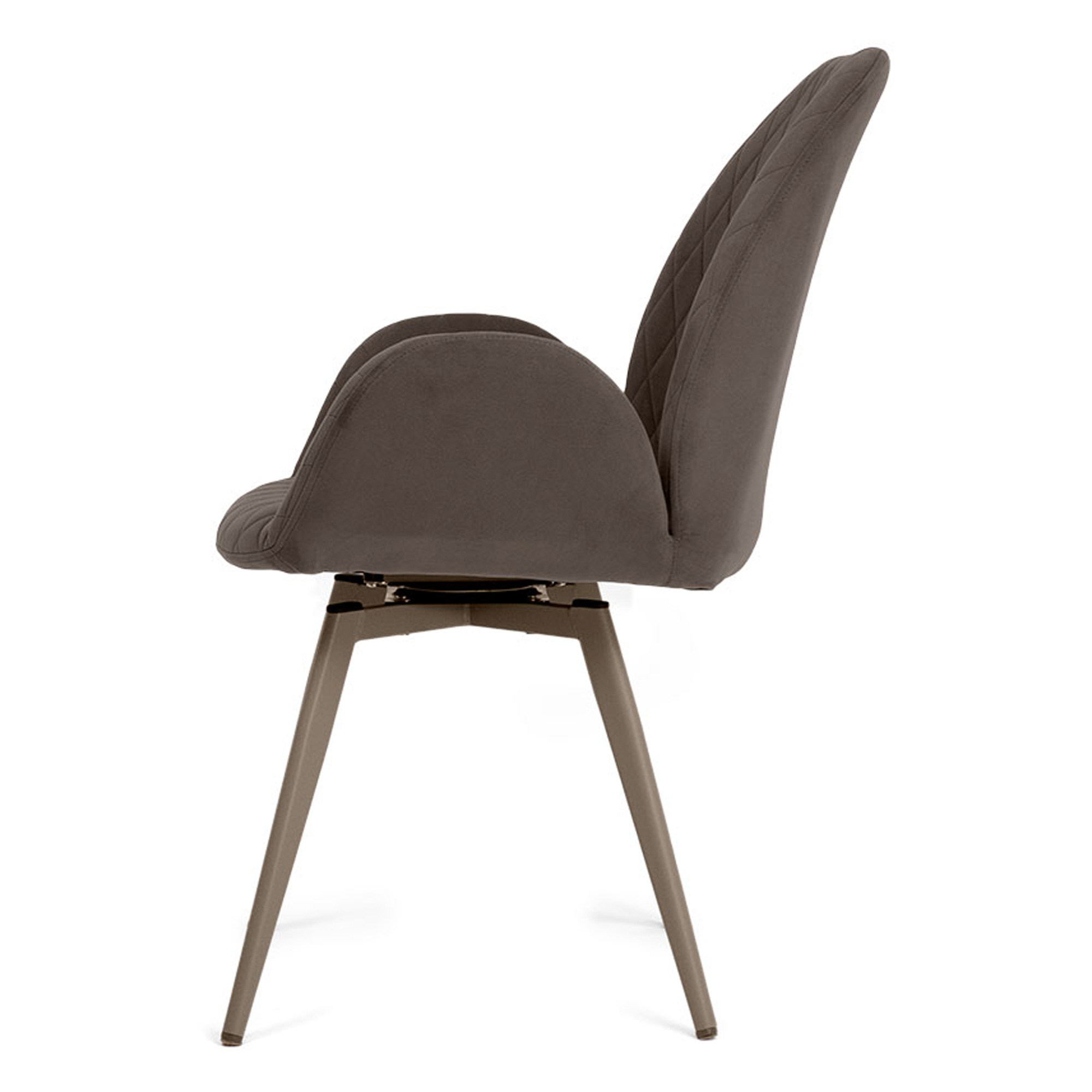 Стул на металлокаркасе мягкий с обивкой из велюра (арт 33583) - Фото 1