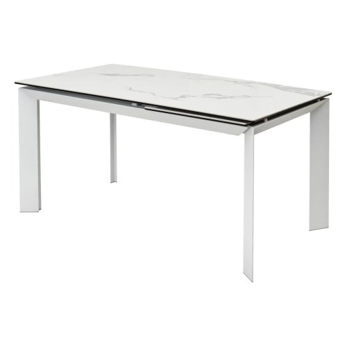 Обеденный стол дизайнерский с покрытием из керамики под мрамор (арт 26800) - Фото 2