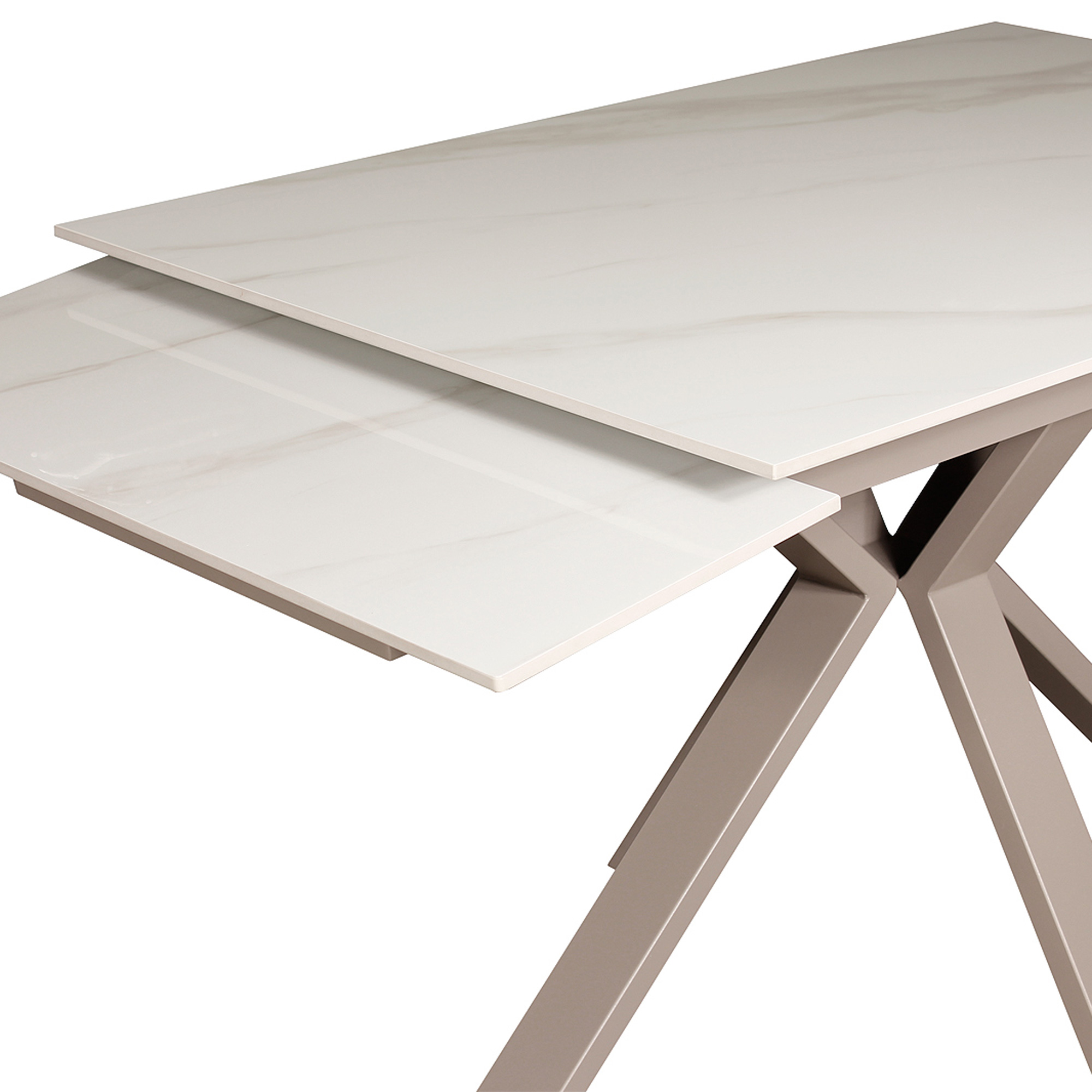 Стол обеденный прямоугольный со столешницей из керамики (арт 33439) - Фото 1