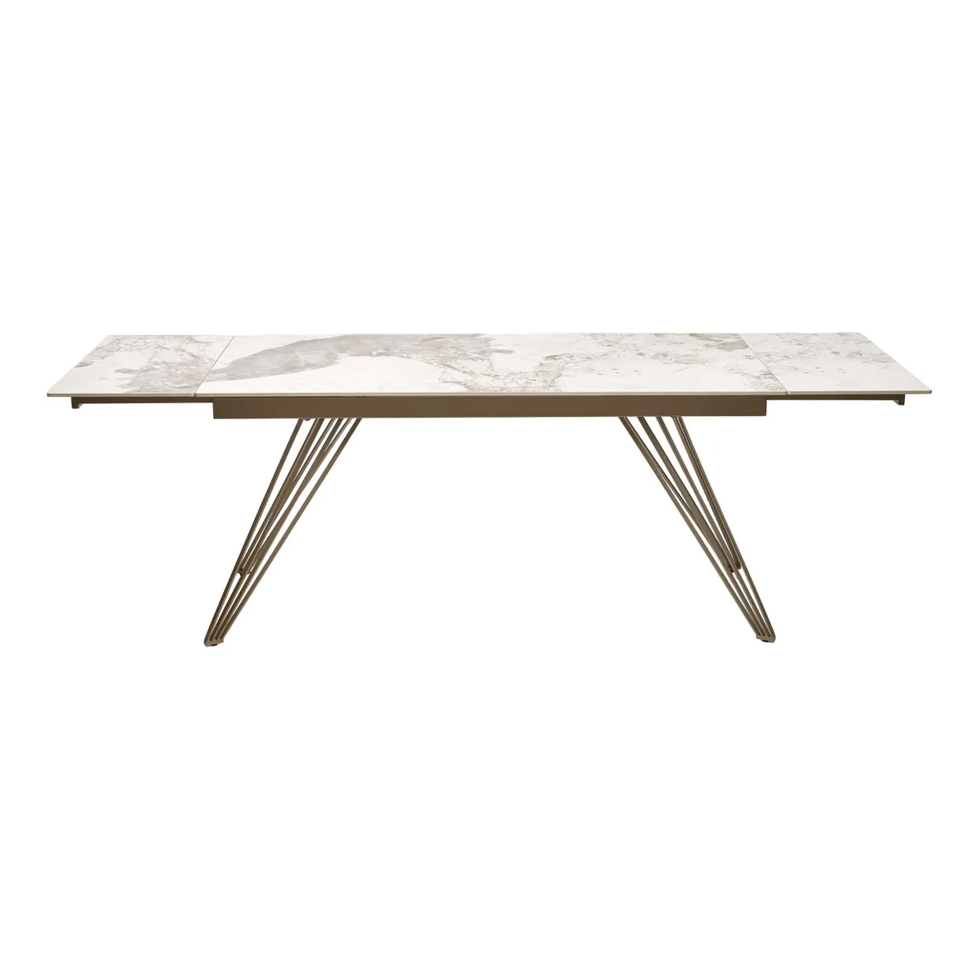 Стол дизайнерский раздвижной с керамическим покрытием (арт 32341) - Фото 1