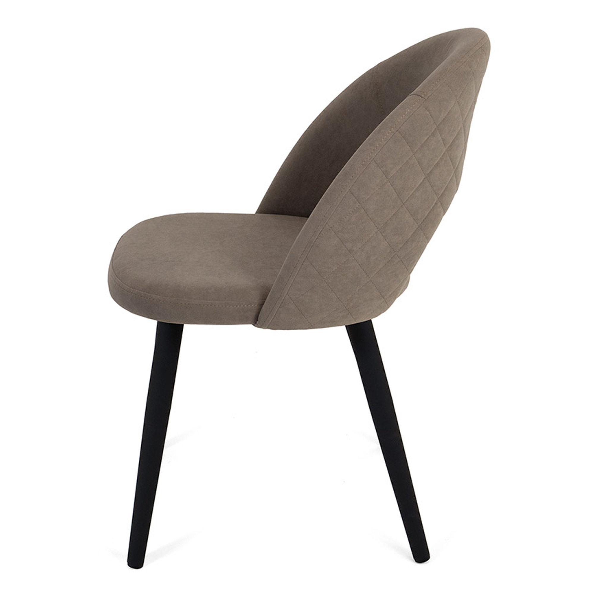 Стул с черными ножками с обивкой из велюра (арт 21667) - Фото 1