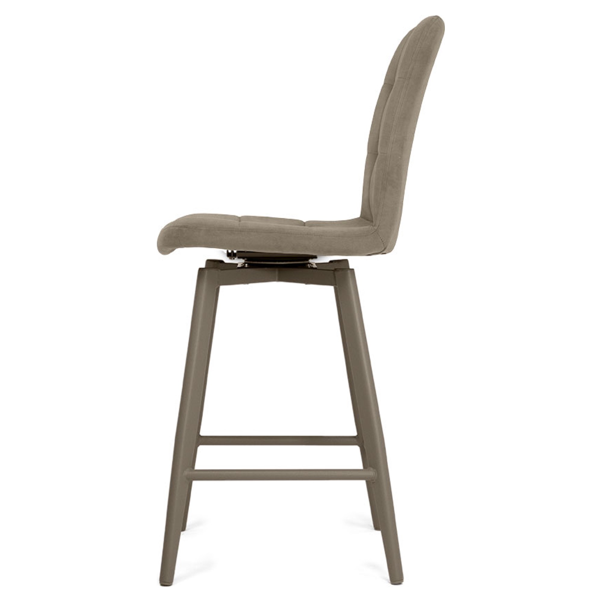 Стул кухонный с мягким сидением бежевый из велюра (арт 18870) - Фото 1