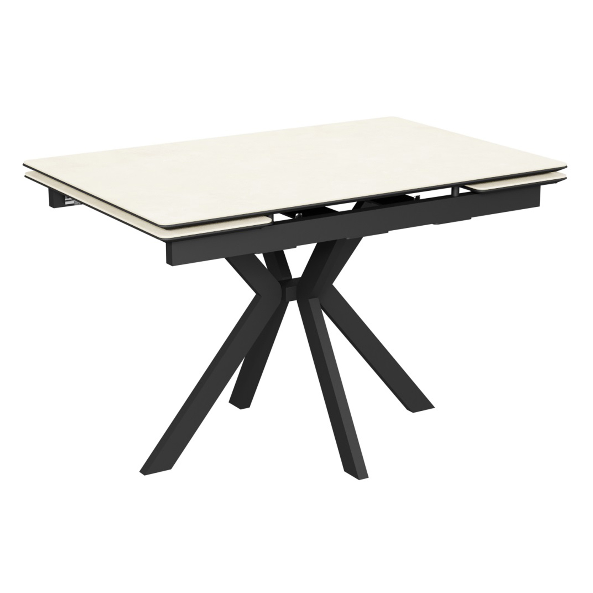 Стол прямоугольный из керамогранита бежевый 120 см (арт 33524) - Фото 1