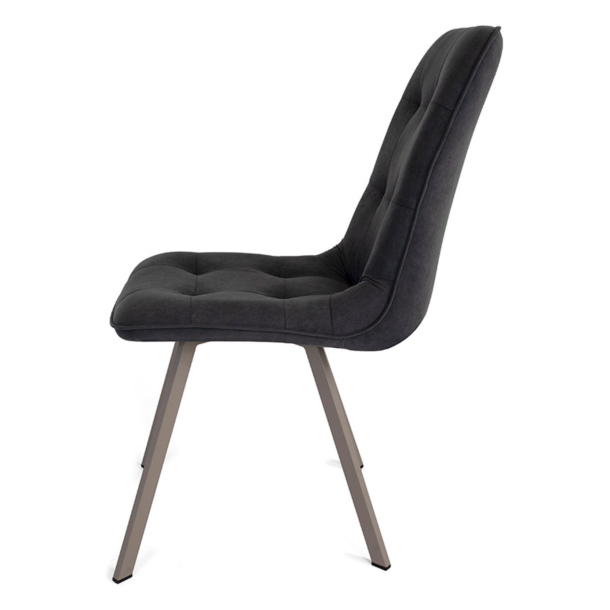 Стул для кухни на металлокаркасе мягкий с обивкой из велюра (арт 28870) - Фото 1