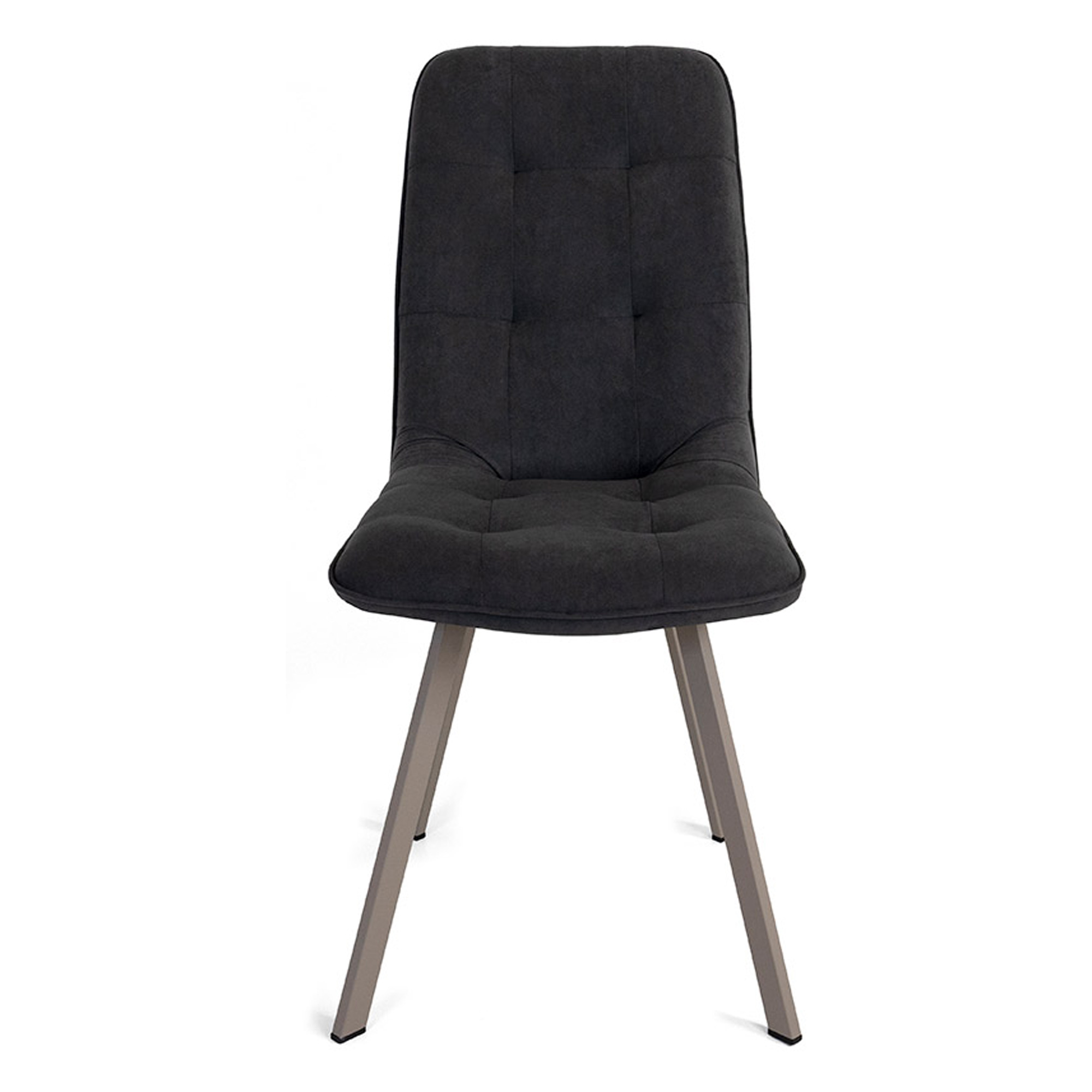 Стул для кухни на металлокаркасе мягкий с обивкой из велюра (арт 28870) - Фото 1