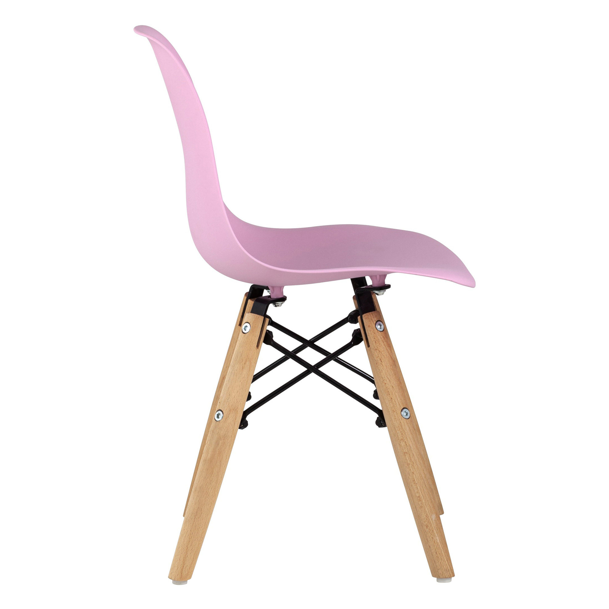 Стул дизайнерский розовый пластиковый eames (арт 29399) - Фото 1