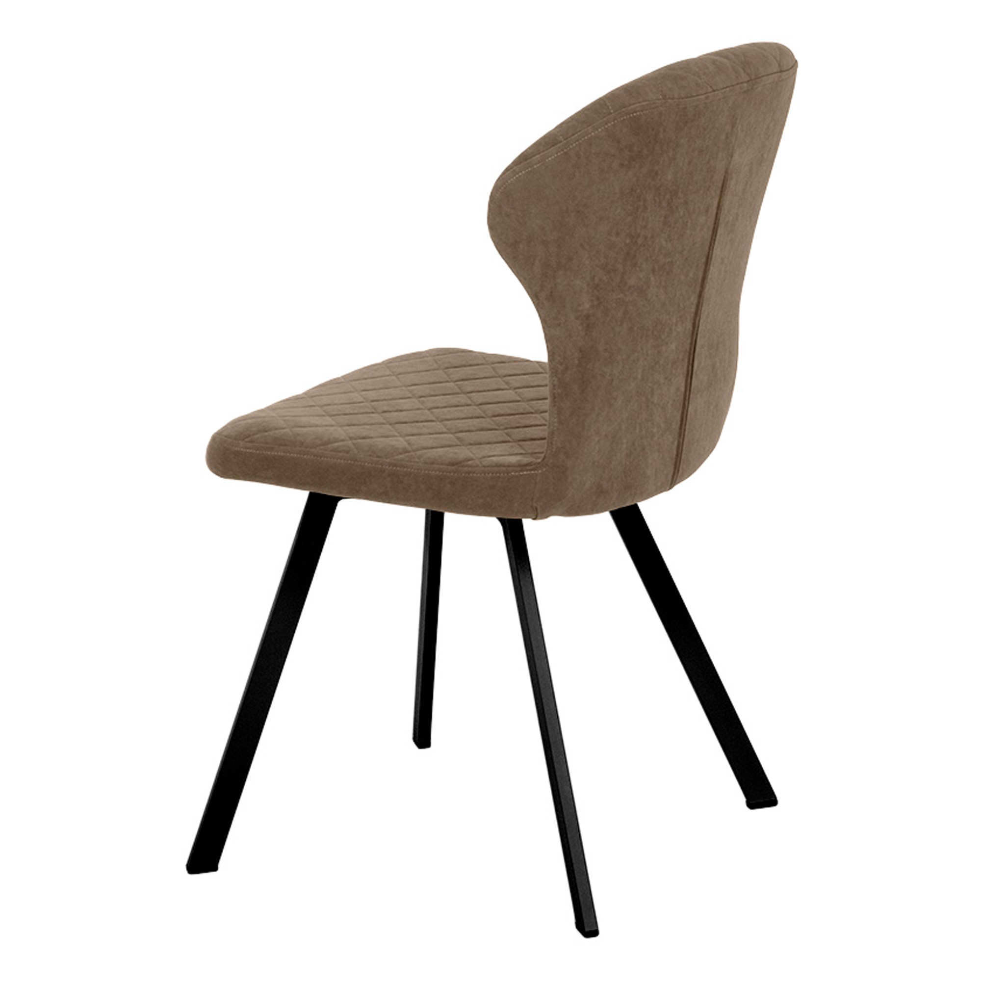 Стул для кухни на металлокаркасе с мягким сидением велюровый (арт 19457) - Фото 1