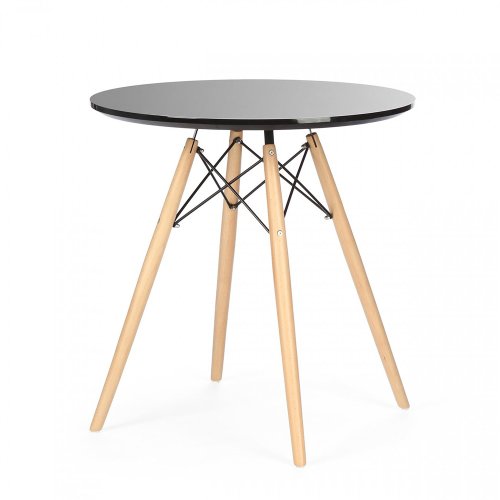 Стол обеденный дизайнерский круглый черный D-70 см eames (арт 7113) - Фото 2