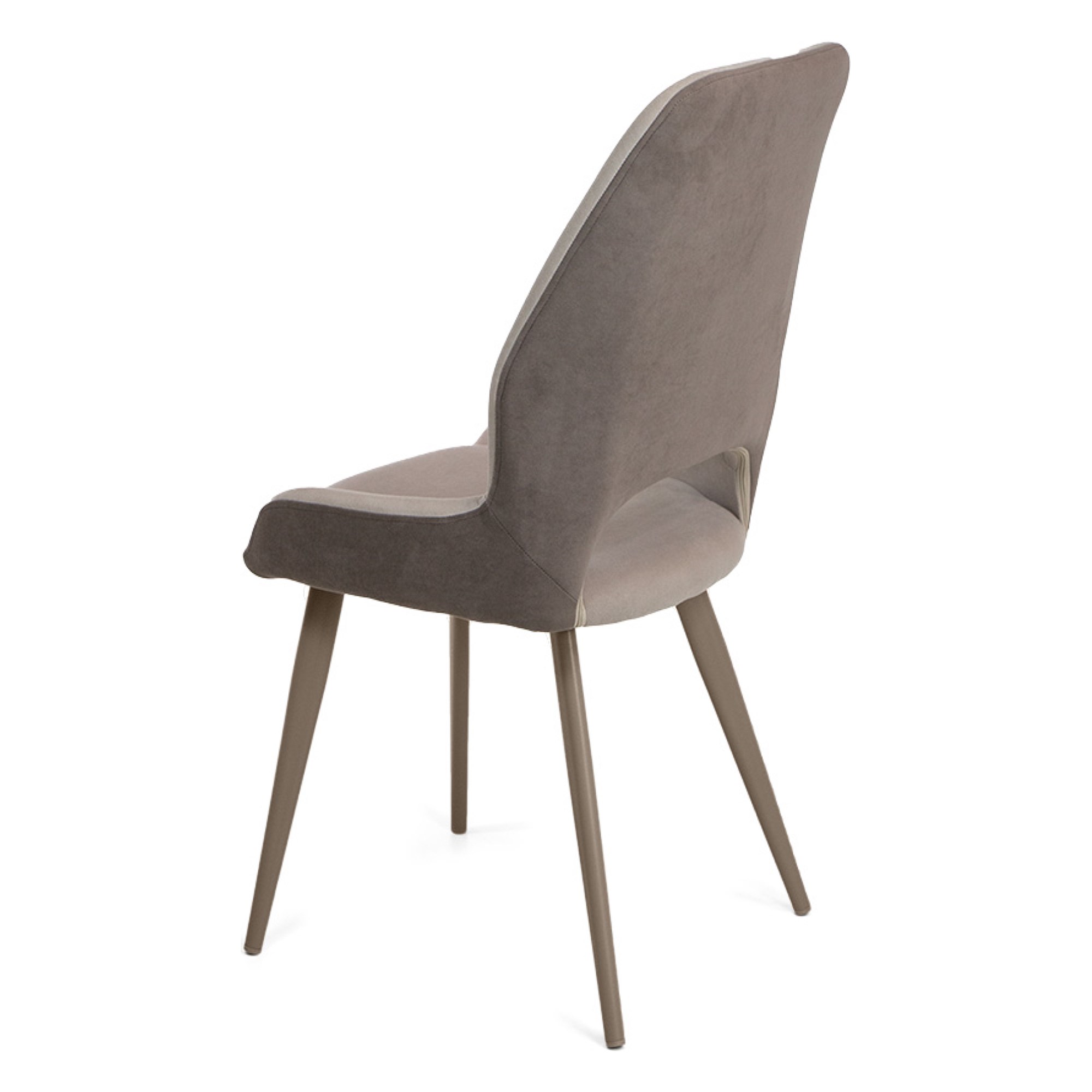 Стул на металлическом каркасе мягкий бежевый (арт 35456) - Фото 1