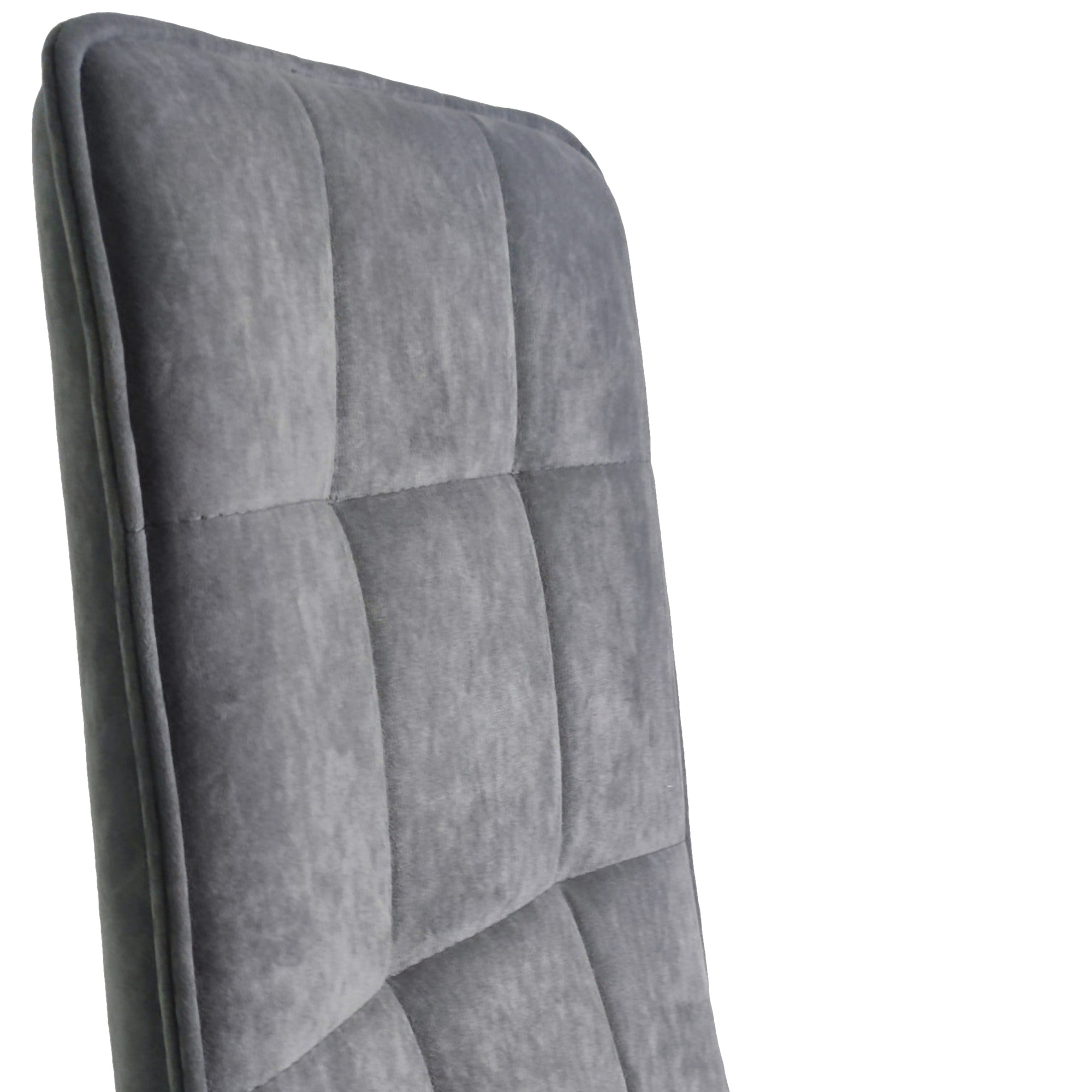 Стул на металлокаркасе мягкий серый (арт 29628) - Фото 1