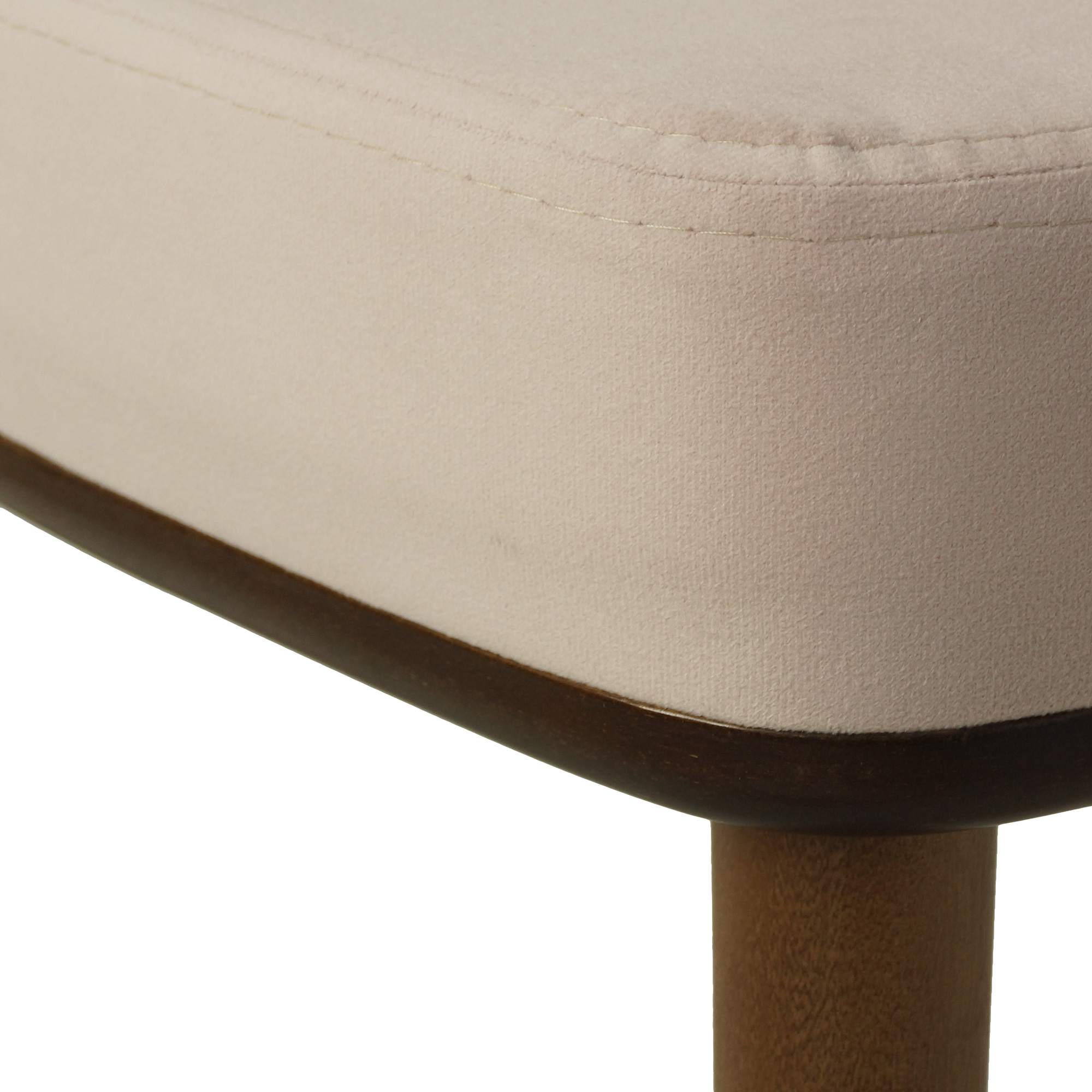 Стул деревянный мягкий слоновая кость (арт 29377) - Фото 1