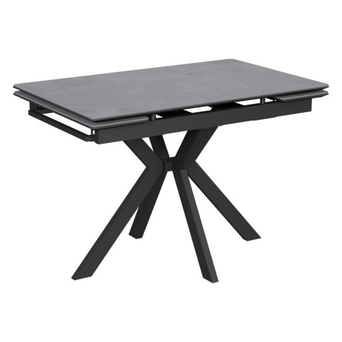 Стол со столешницей из керамики серый на одной ножке (арт 34385) - Фото 2