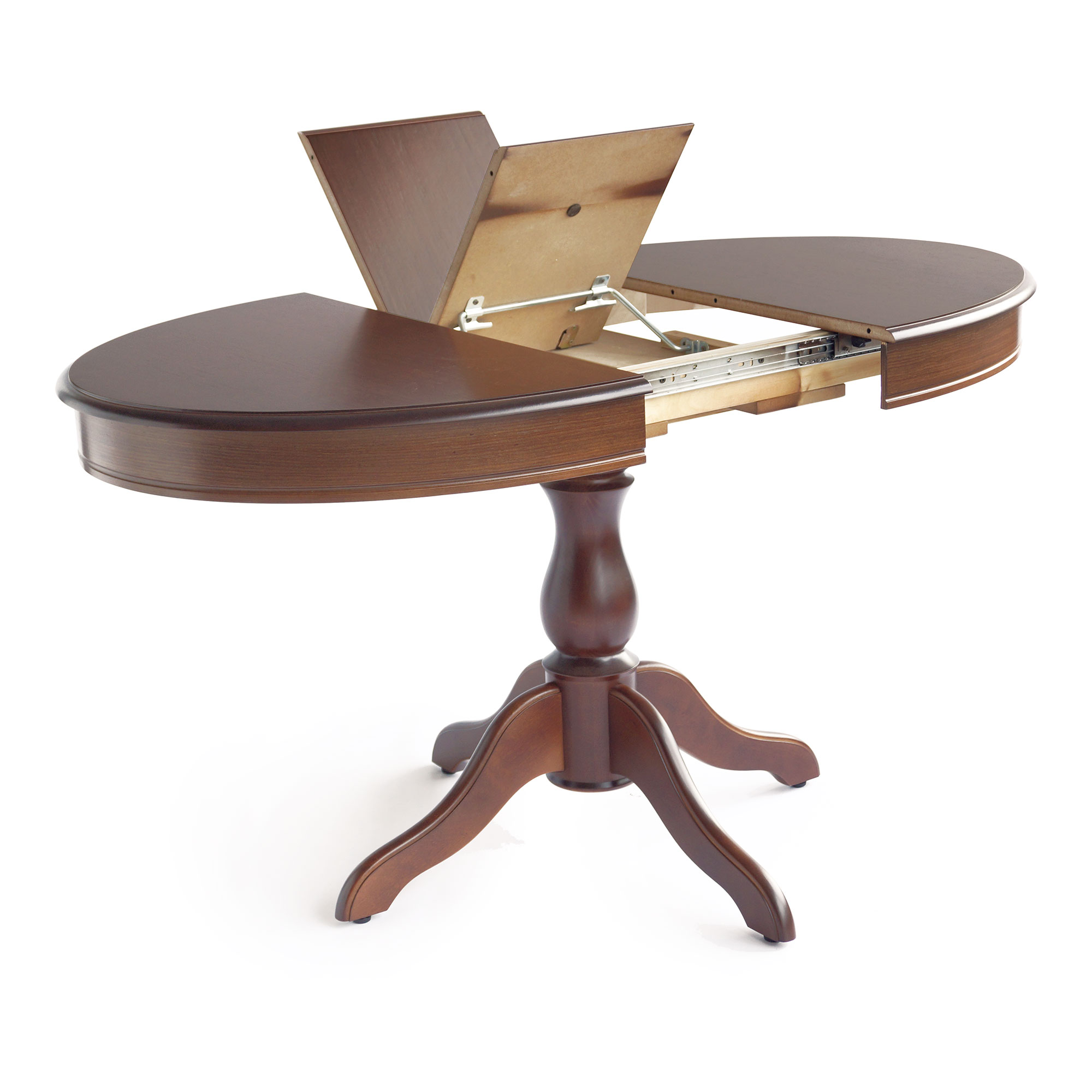 Кухонный стол деревянный на одной ножке классический (арт 4944) - Фото 1