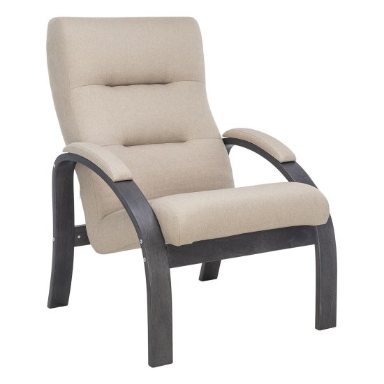 Кресло с мягким сидением с подлокотниками кремовое (арт 9581) Фото 2