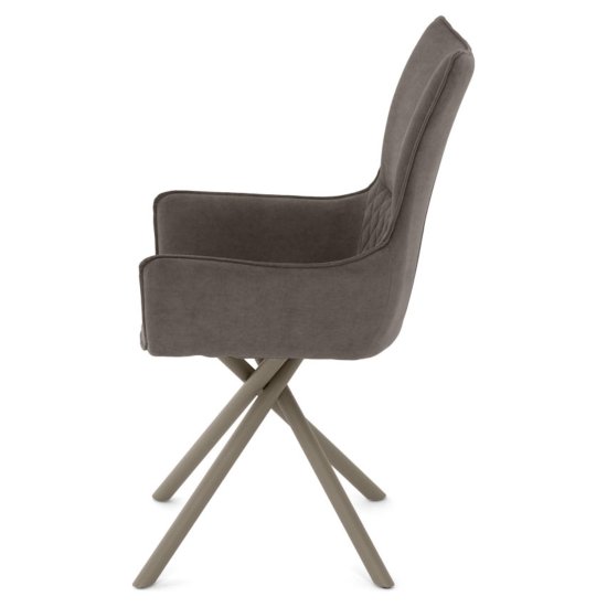 Стул интерьерный мягкий с подлокотниками велюровый (арт 35552) Фото 4