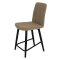 Стул полубарный на металлокаркасе с мягким сидением из велюра (арт 18773)