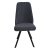 Стул ножки черные мягкий серый современный (арт 14938)