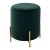 Пуфик деревянный мягкий зеленый из велюра (арт 10742)