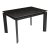 Обеденный стол раздвижной из керамогранита черный 120 см (арт 25489)