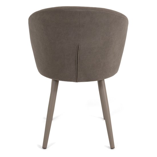 Стул мягкий слоновая кость из велюра (арт 22451) Фото 5