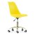 Стул дизайнерский с ножками хром мягкий желтый (арт 14815)