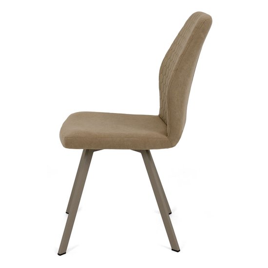 Стул слоновая кость велюровый (арт 20147) Фото 4