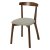 Стул из массива дерева с мягким сидением серый (арт 28488)