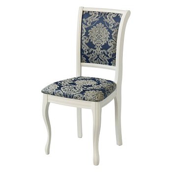 Стул деревянный мягкий голубой классический (арт 19004) - Фото 2