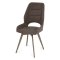 Стул металлический мягкий с обивкой из велюра современный (арт 35457)