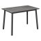 Стол кухонный раскладной прямоугольный серый 95 см (арт 33515)