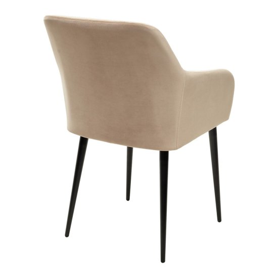 Стул-кресло мягкий с подлокотниками бежевый (арт 11344) Фото 3