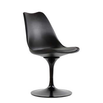 Стул на металлокаркасе ножки черные из пластика тюльпан (арт 5491) - Фото 2