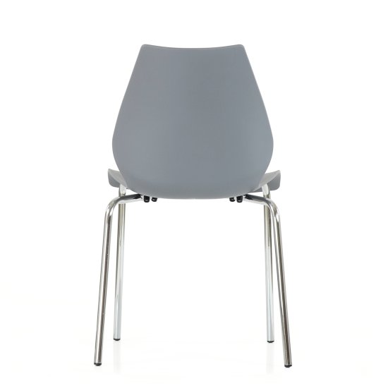 Стул металлический хромированный серый (арт 2378) Фото 4