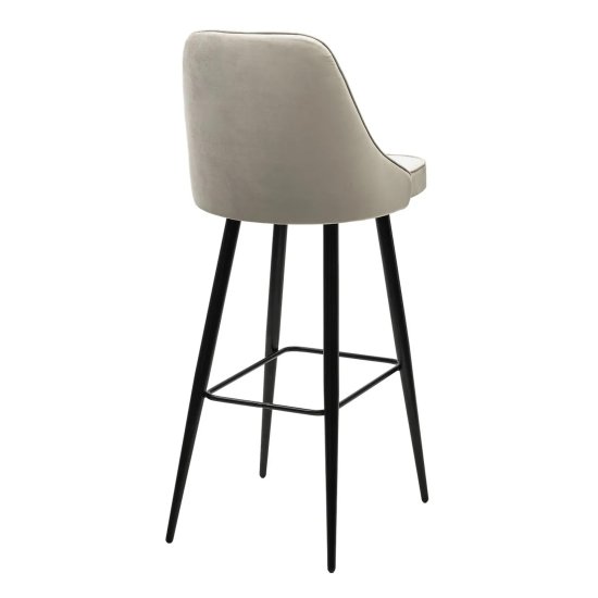 Барный стул с мягким сидением велюровый (арт 28457) Фото 2