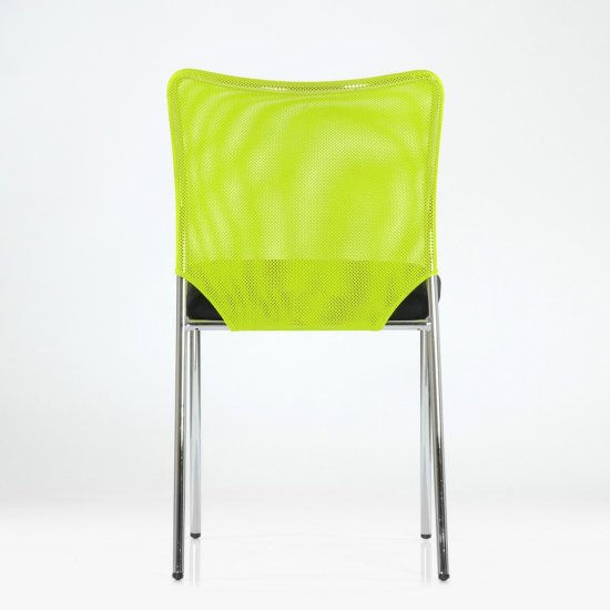 Стул хромированный зеленый современный (арт 29416) Фото 3