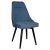 Стул кухонный на металлокаркасе с мягкой обивкой синий (арт 35112)