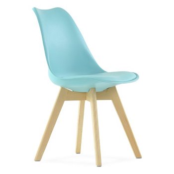 Стул дизайнерский мягкий голубой эймс (арт 11891) - Фото 2