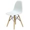 Стул дизайнерский деревянный белый eames style (арт 2314)