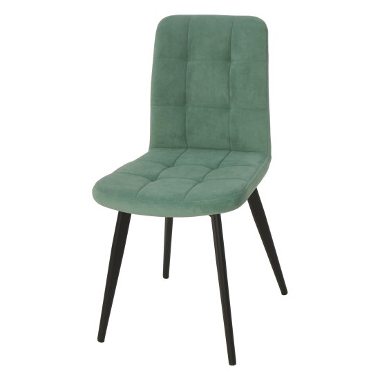 Стул на металлокаркасе из велюра современный (арт 33955) Фото 1