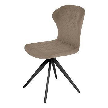 Стул с металлическими ножками с мягкой обивкой из велюра (арт 34163) - Фото 2