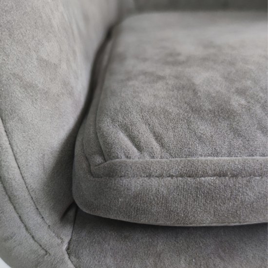 Полукресло с черными ножками мягкое с подлокотниками (арт 29512) Фото 4