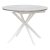 Стол кухонный раскладной круглый белый на одной ножке (арт 16006)